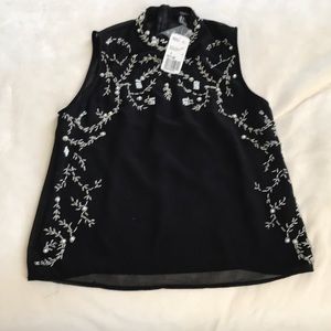 Beaded tank blouse